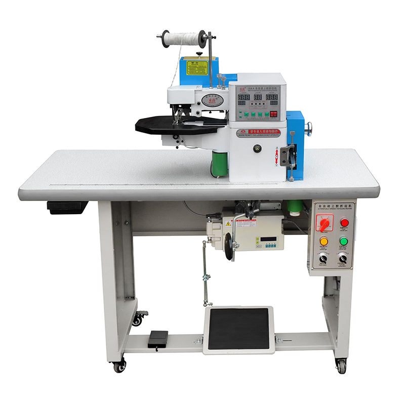 3.HM-188A Automatic gluing folding machine